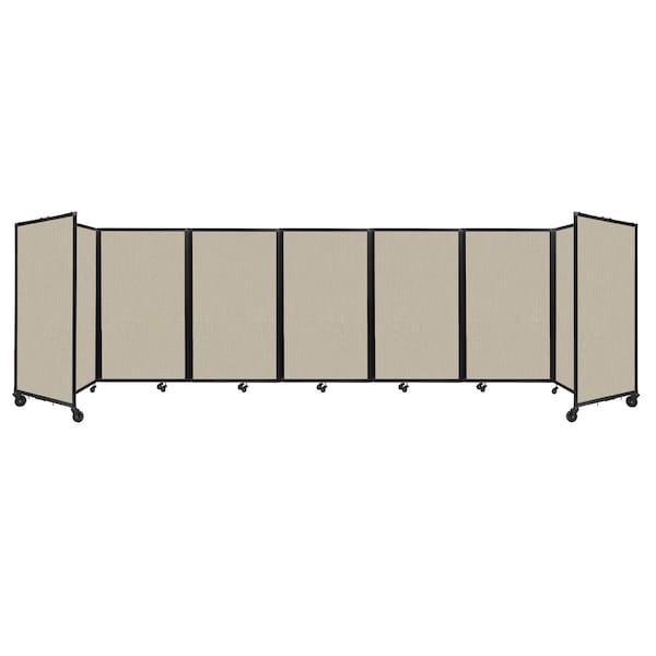 Room Divider 360 Folding Portable Partition 19'6" x 5' Sand Fabric